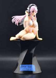 Super Sonico White Bikini noodle stopper figure
