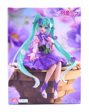 Load image into Gallery viewer, Hatsune Miku Flower Fairy Cosmos Purple noodle stopper figure